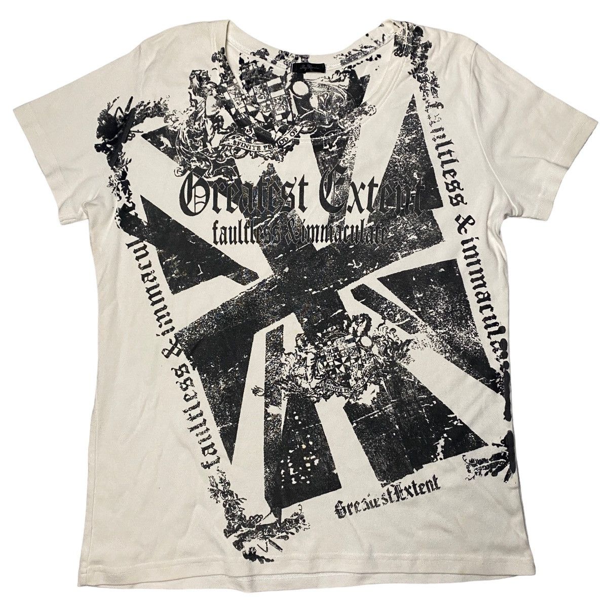 Hysteric Glamour 2000's Sky Bomber Poem Brit Flag Tattoo Shirt Size US M / EU 48-50 / 2 - 1 Thumbnail