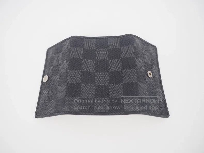 Louis Vuitton Louis Vuitton Black Checkered Fold-Over Key Pouch Size ONE SIZE - 2 Thumbnail
