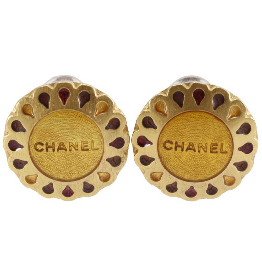 Chanel Chanel Chanel Flower Motif Earrings Metal Earrings DUTY FREE for USA Size ONE SIZE - 1 Thumbnail