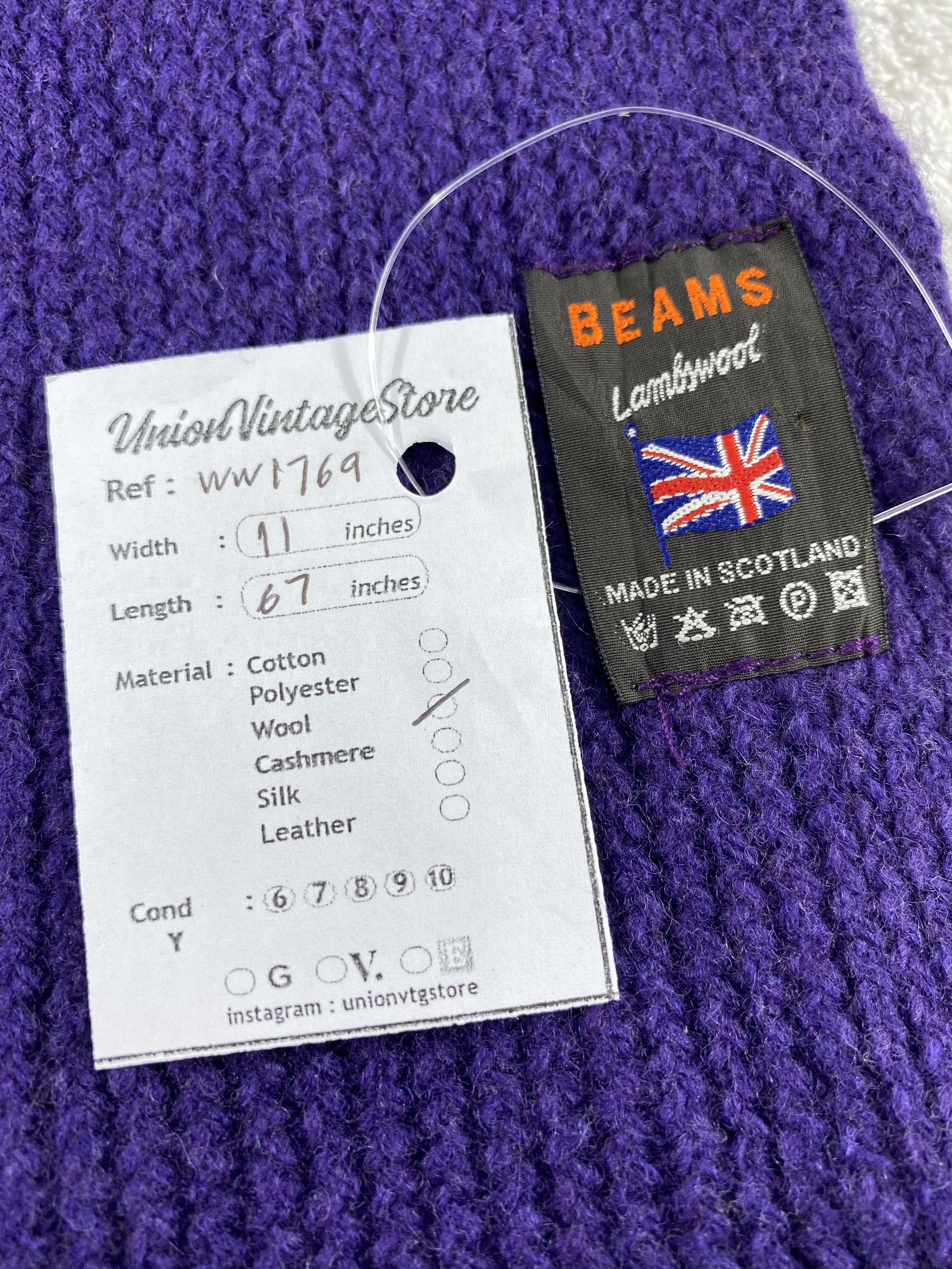 Beams Plus × Vintage Beams Plus Scarf / Muffler / Neckwear - WW1769 Size ONE SIZE - 4 Thumbnail