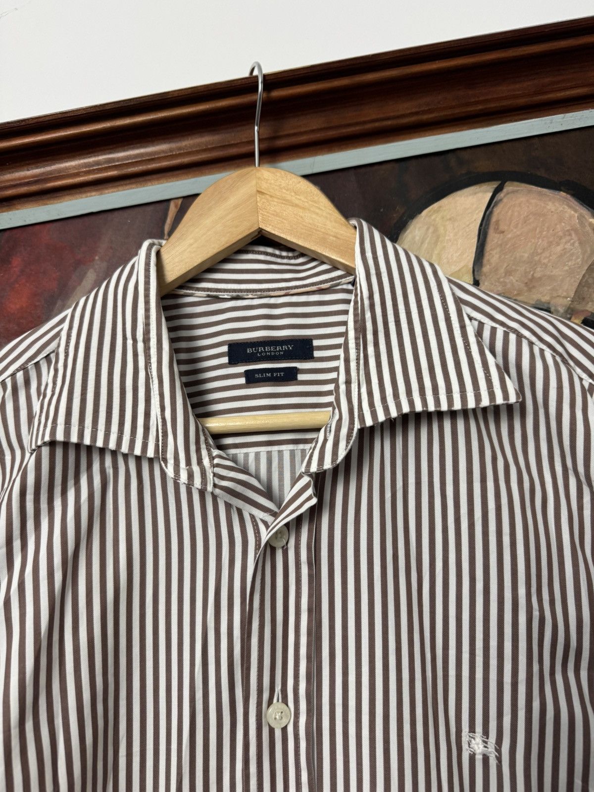Burberry BURBERRY button up casual shirt stripes luxury designer rare Size US L / EU 52-54 / 3 - 2 Thumbnail