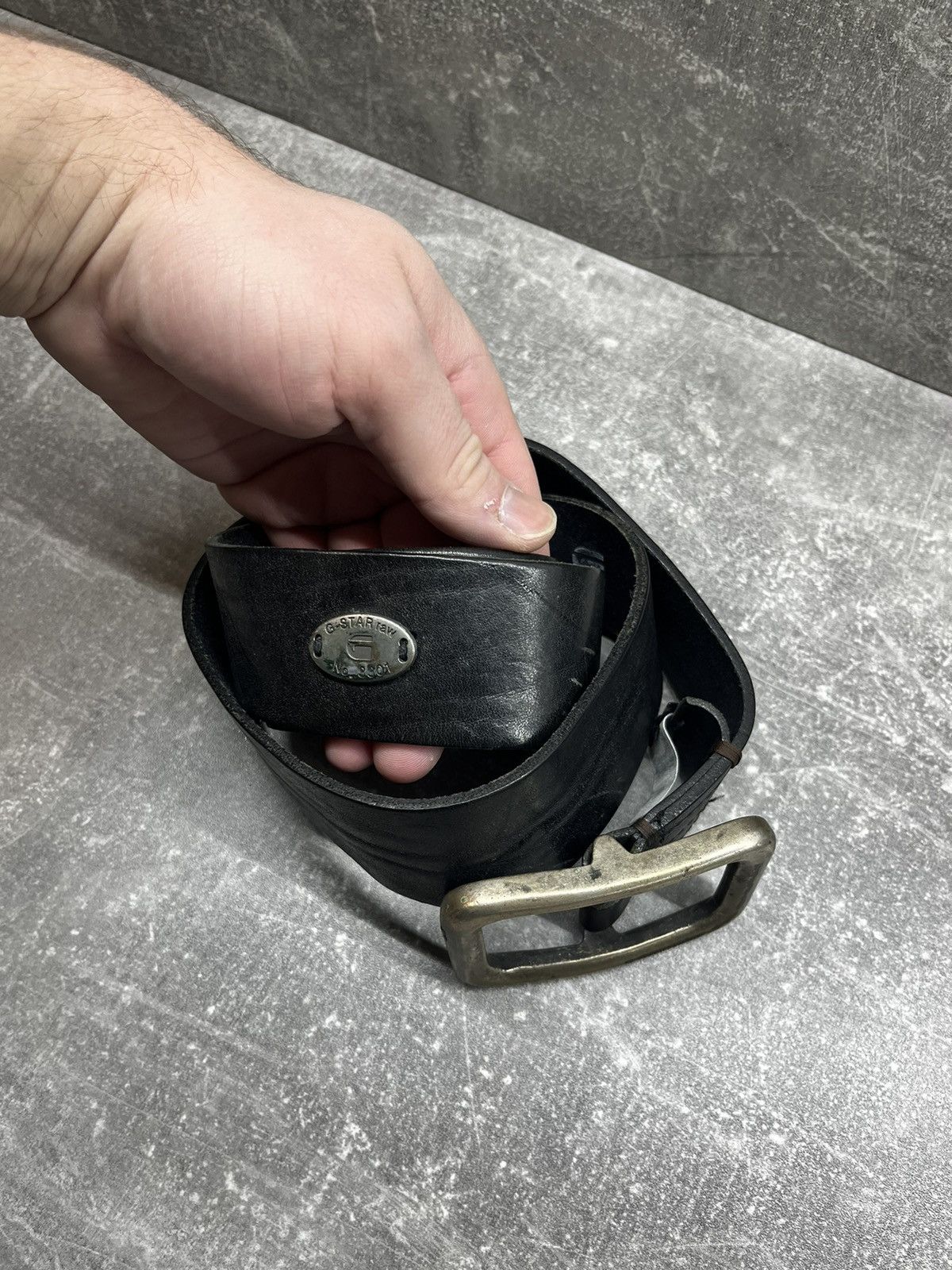 G-Star × Leather G star leather belt vintage Size ONE SIZE - 4 Thumbnail