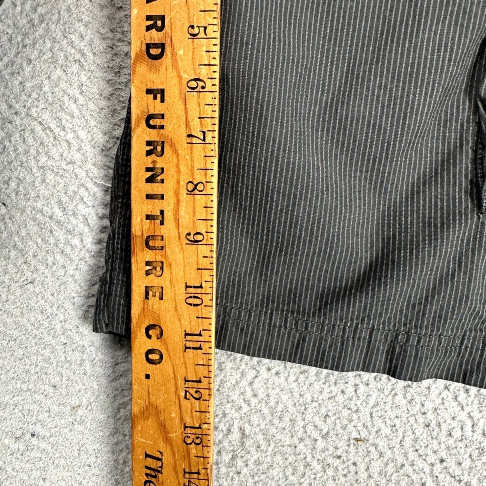 Vintage Op Cargo Shorts Mens 34 Black Grey Pinstripe 100% Cotton Flat Front Pockets NEW Size US 34 / EU 50 - 6 Thumbnail