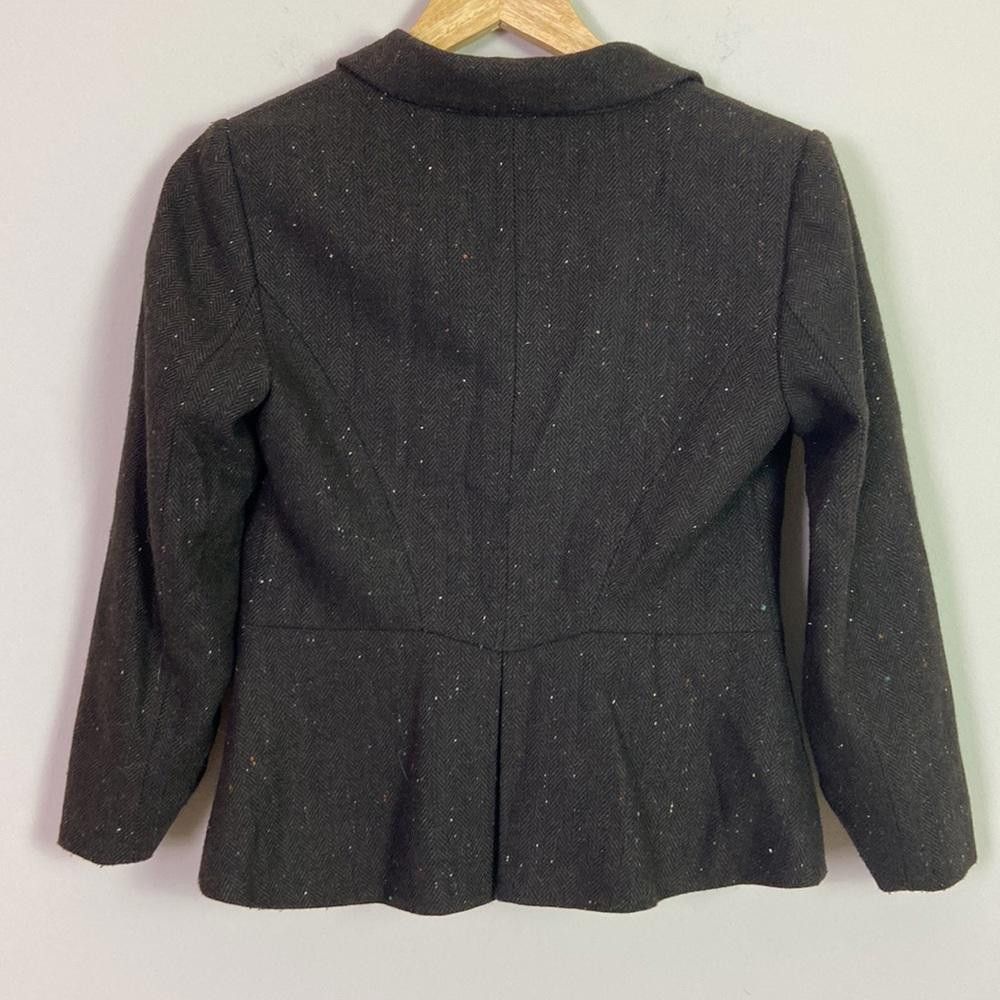 Designer The Limited l NWT Brown Tweed Blazer Jacket Size XS Size XS / US 0-2 / IT 36-38 - 4 Thumbnail