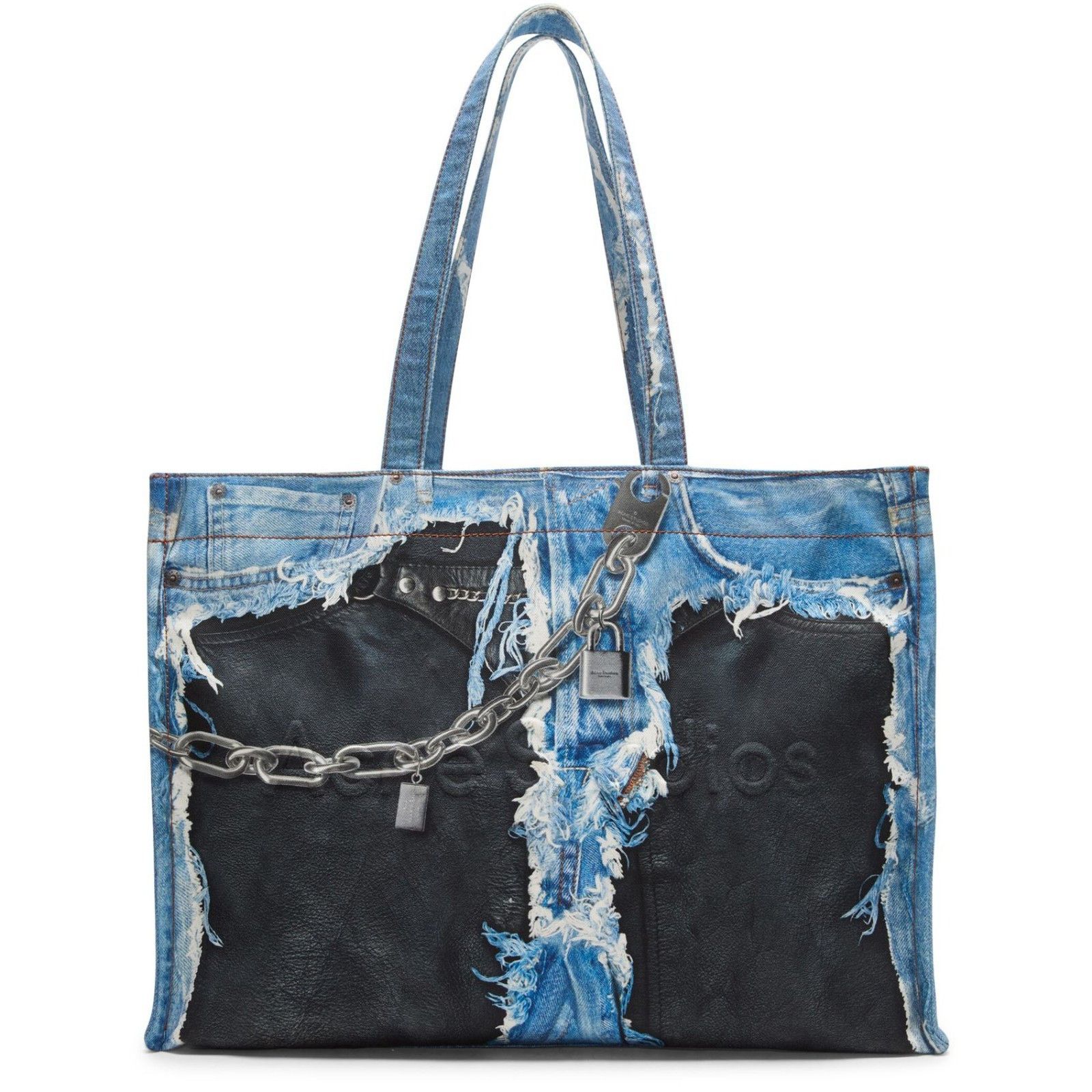 Acne Studios ACNE STUDIOS Mid Blue Tote Bag New Size ONE SIZE - 1 Thumbnail