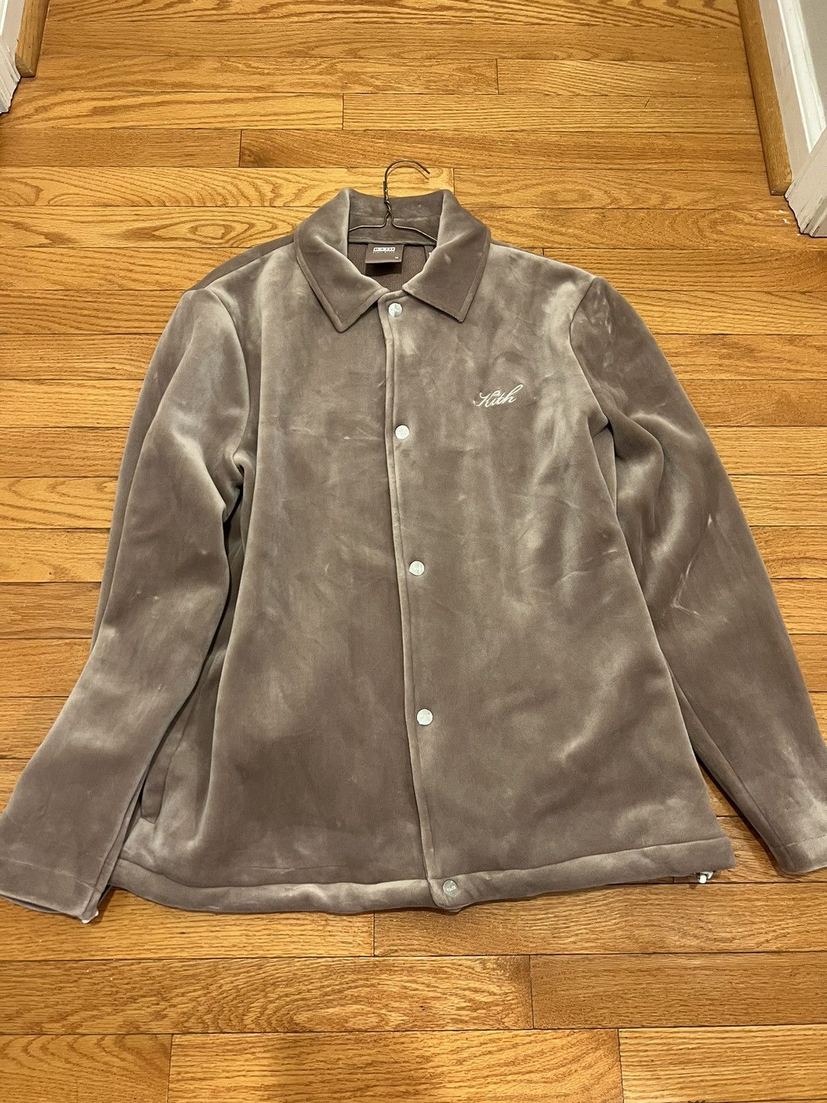 Kith Velour Coaches Jacket | Grailed