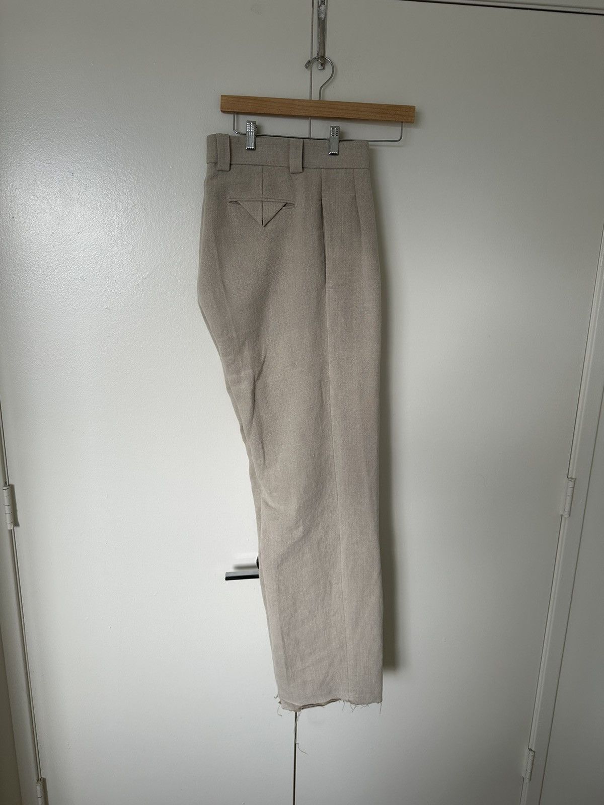 MISBHV Straight-Leg Canvas Linen Trousers