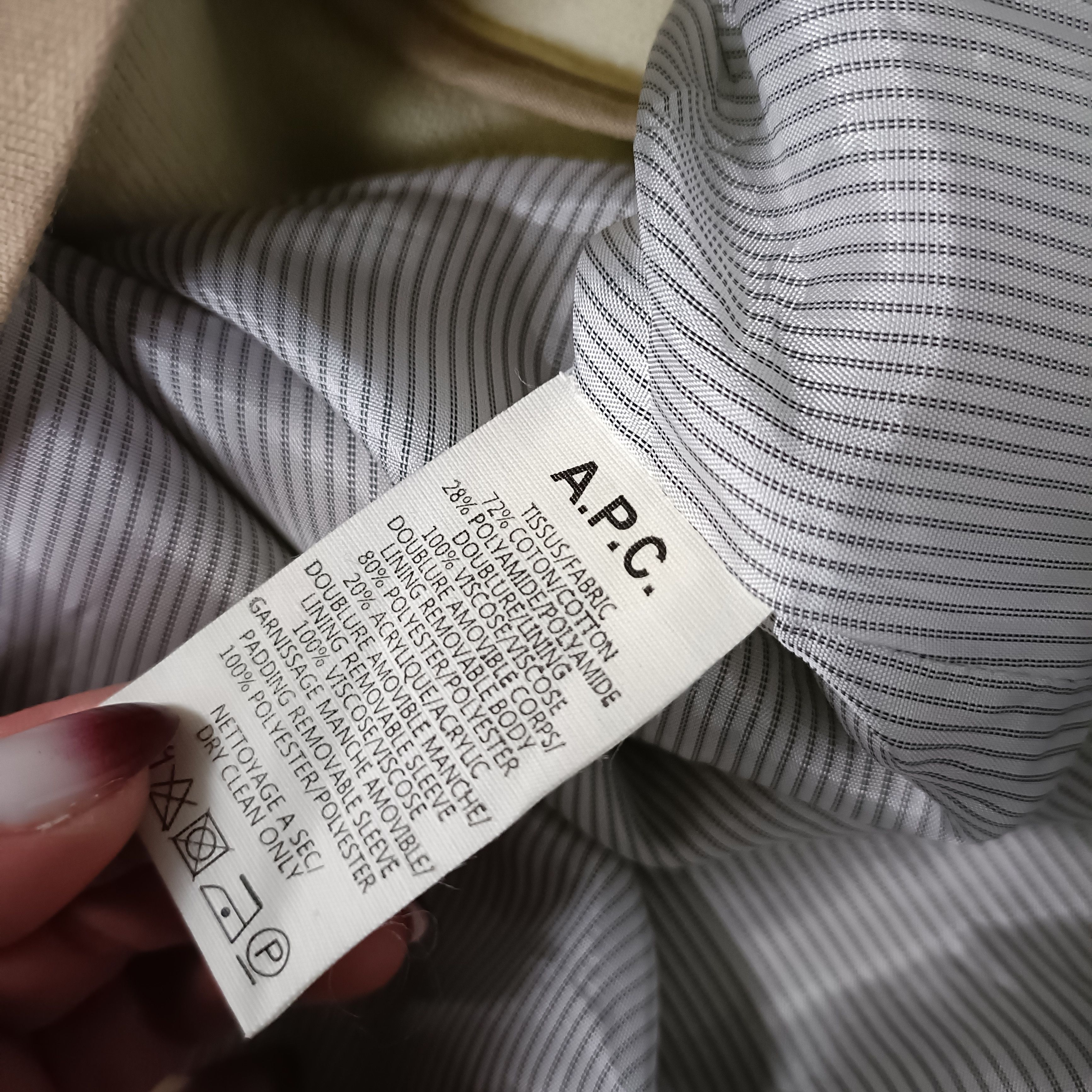 A.P.C. Men's Brown Cotton Trench ! Size US L / EU 52-54 / 3 - 6 Thumbnail