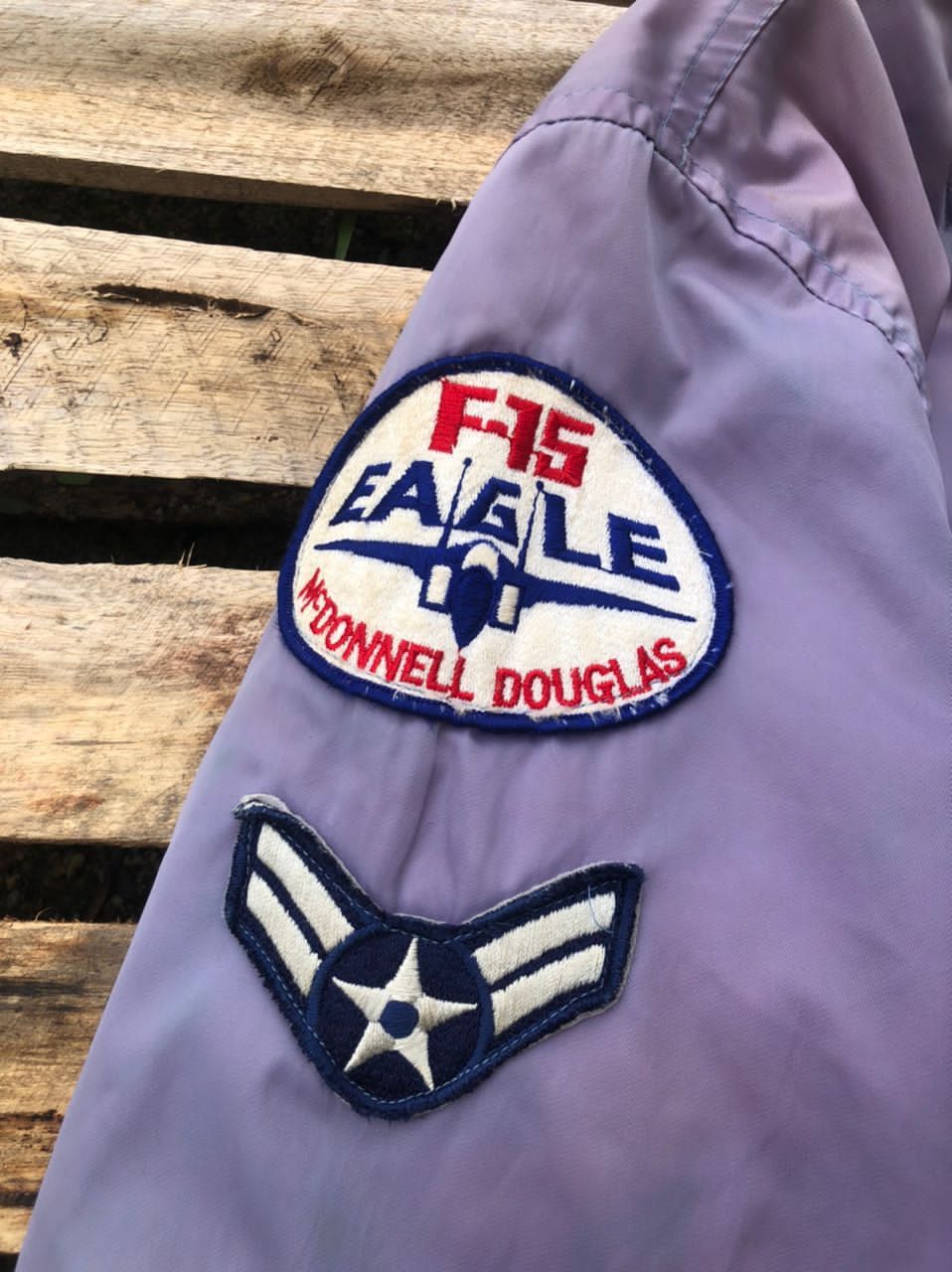 Vintage Vintage Military US Air Force Faded Bombers Jacket Size US M / EU 48-50 / 2 - 8 Thumbnail