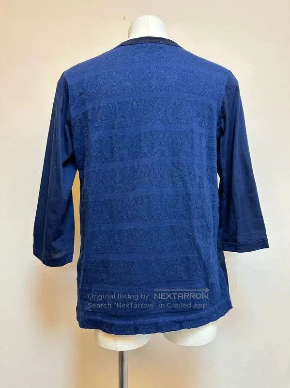 Comme des Garcons Comme des Garçons Blue Cotton Lace Long Sleeve Top . Size S / US 4 / IT 40 - 3 Thumbnail