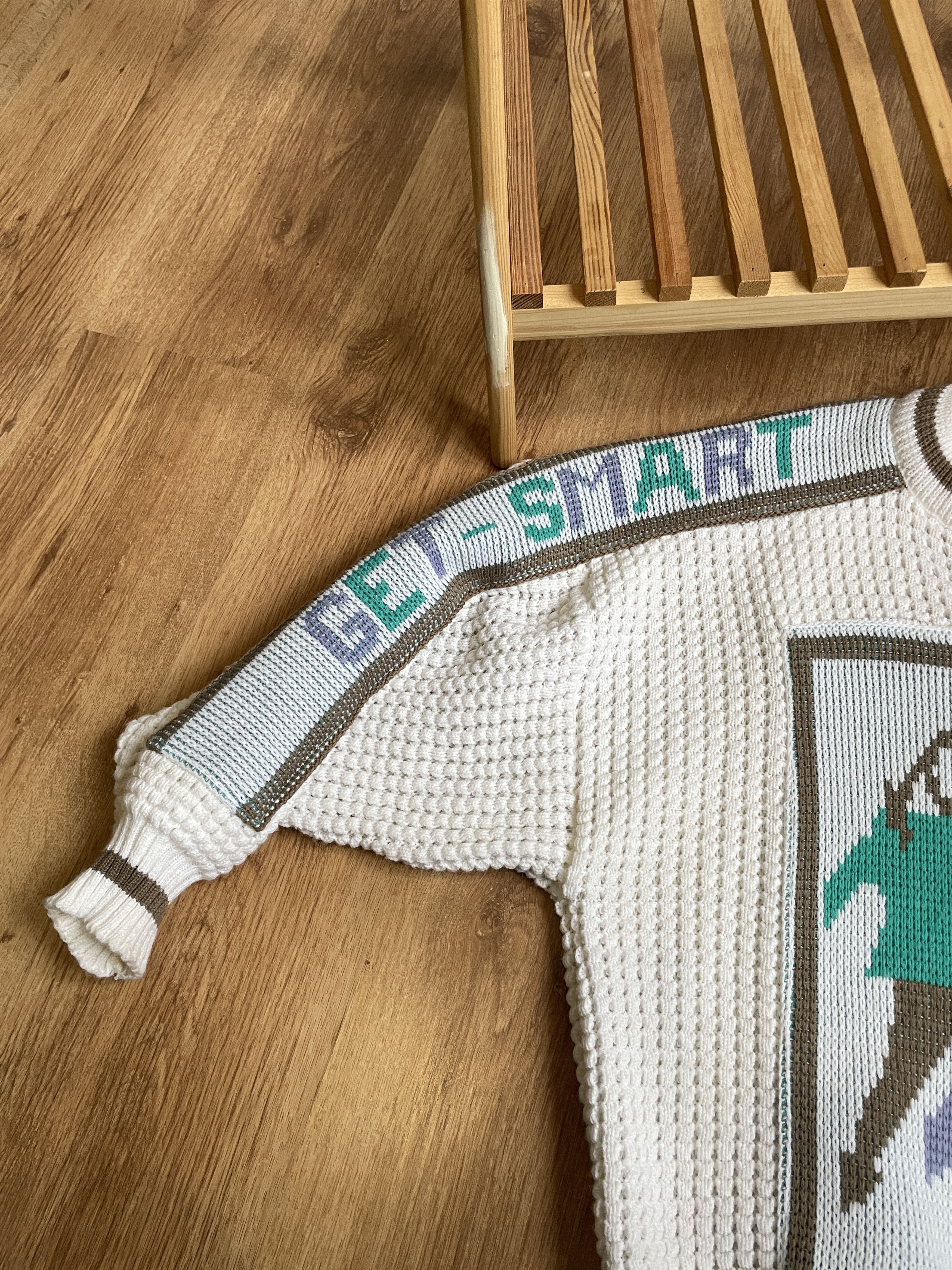 Vintage Vintage 80's Made in England Get Smart Chunky Sweater Size US L / EU 52-54 / 3 - 7 Thumbnail