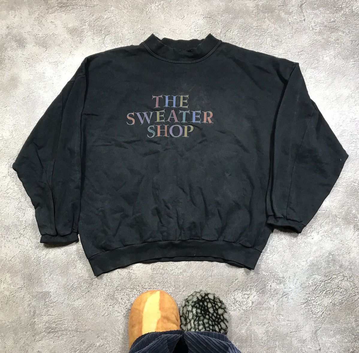 Vintage Vintage The Sweater Shop Faded Crewneck Sweatshirt Streetwea Size US XL / EU 56 / 4 - 1 Thumbnail