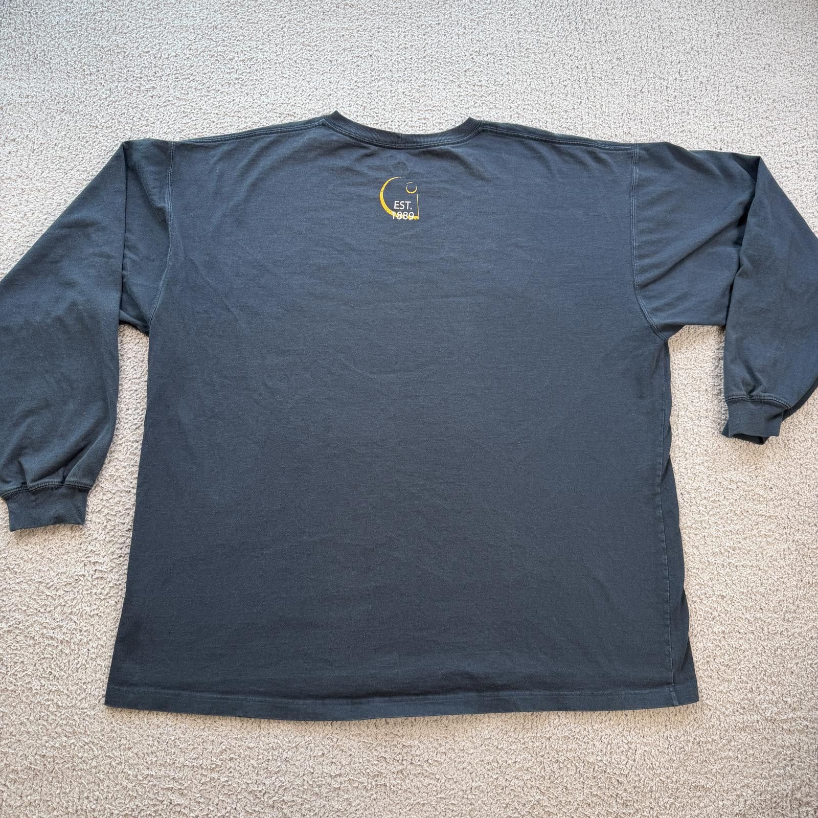 Carhartt Carhartt K214 Navy Blue Vertical Long Sleeve Shirt Mens 2XL Size US XXL / EU 58 / 5 - 3 Thumbnail