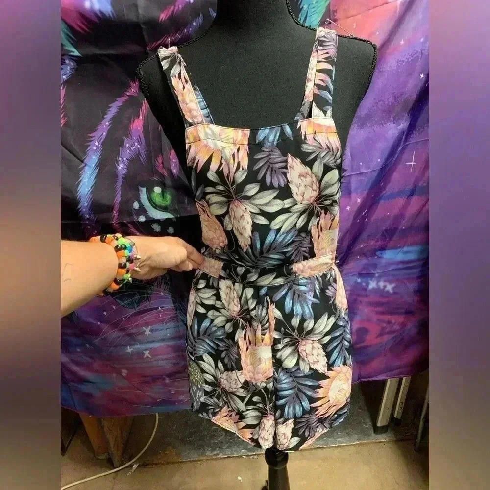 Divided Floral suspenders Size 26" / US 2 / IT 38 - 1 Thumbnail