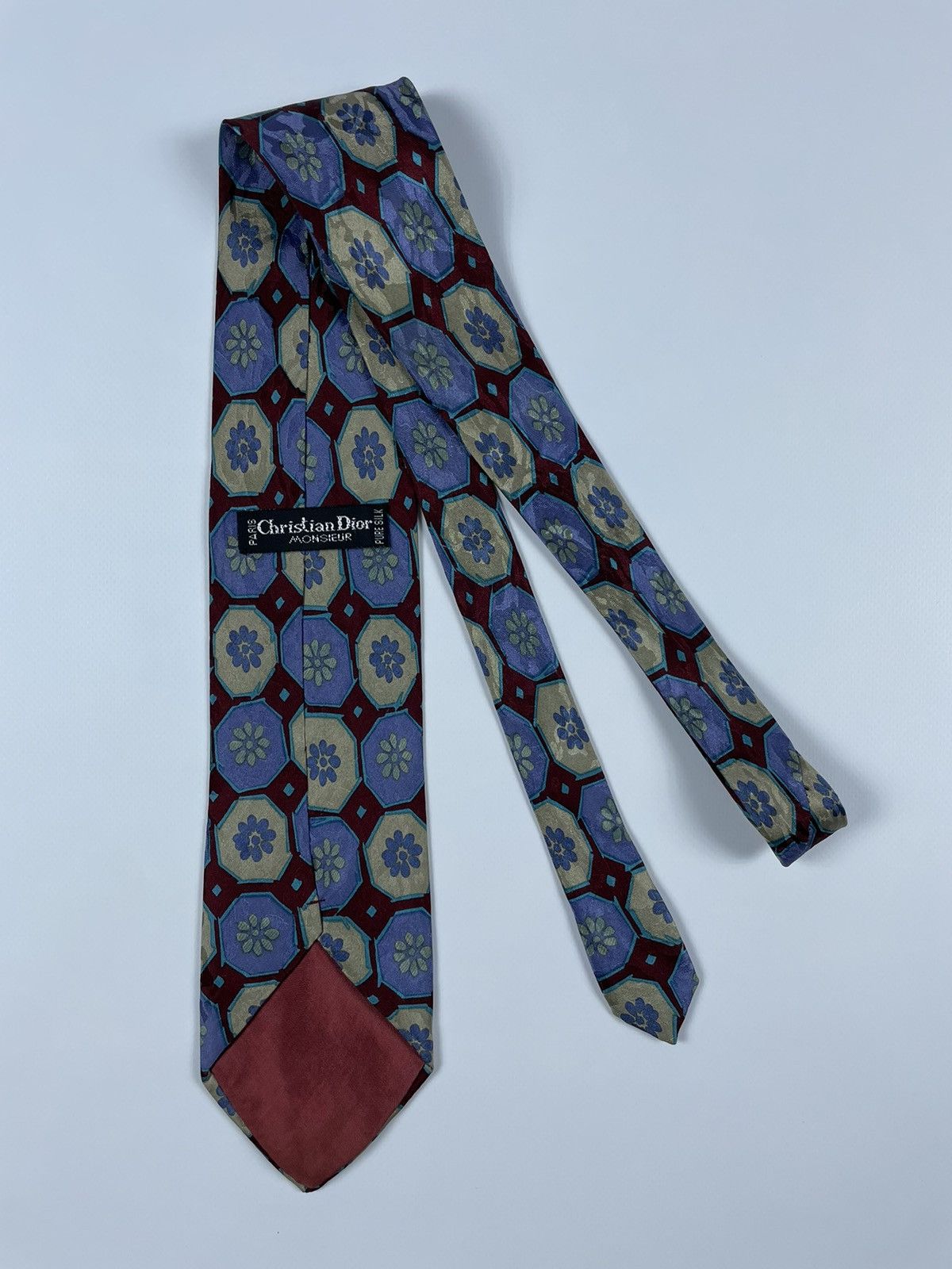Christian Dior Monsieur Christian Dior Silk Tie Size ONE SIZE - 2 Thumbnail