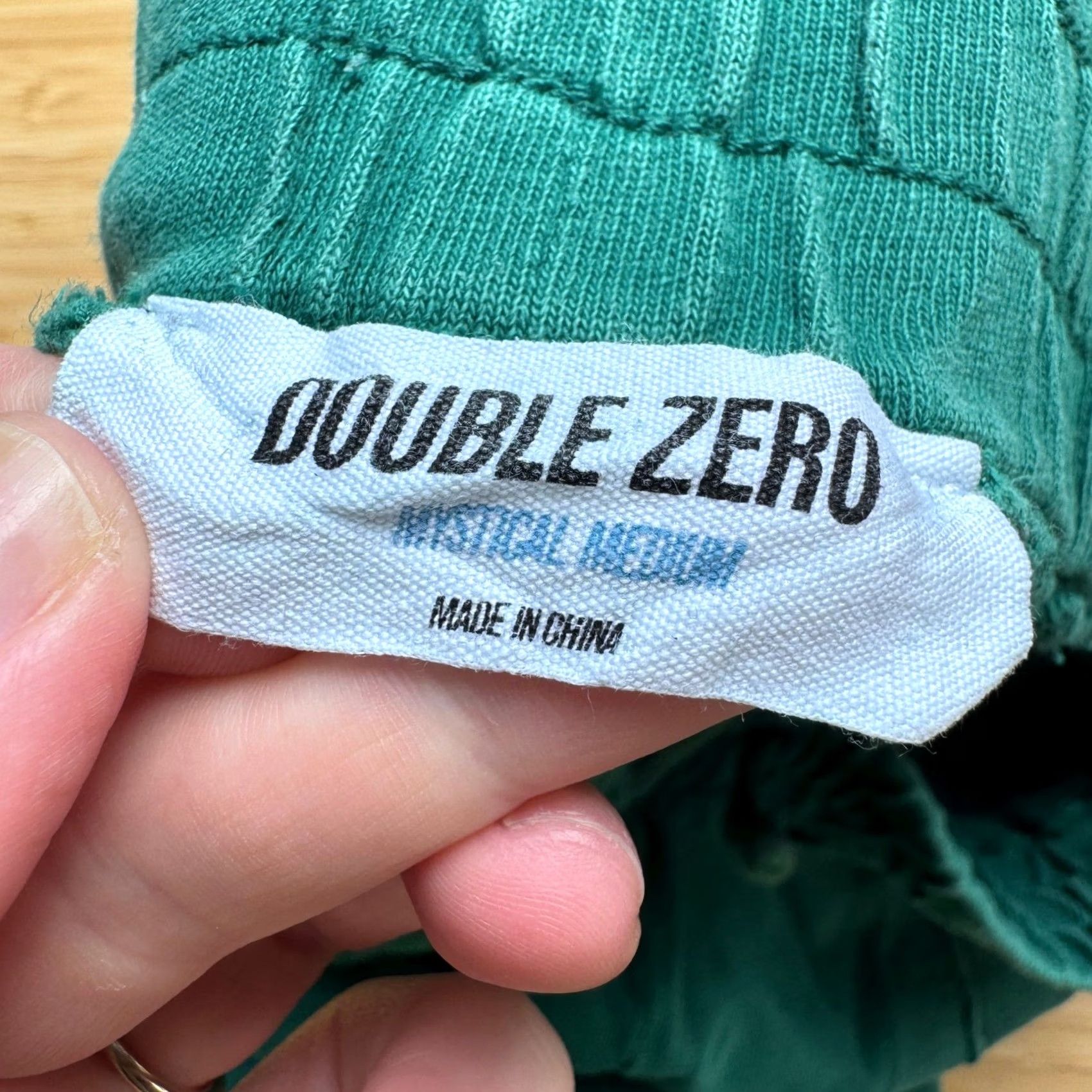 Doublet VINTAGE Double Zero Green Wide Leg Sweatpants Mystical Medium Lounge Pants Size 32" / US 10 / IT 46 - 4 Thumbnail