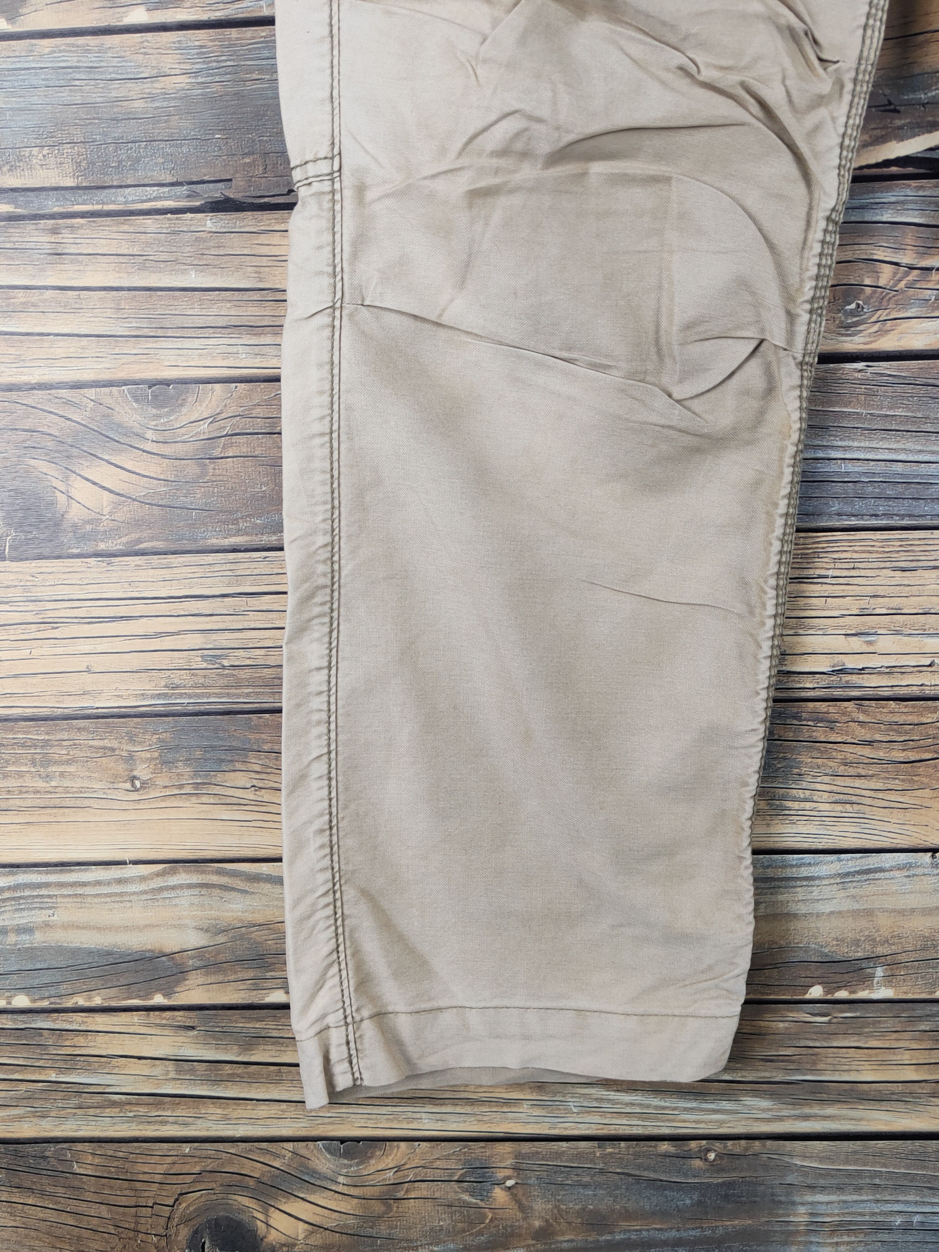 Japanese Brand Back Number Beige Multipocket Tactical Cargo Pants #W1503 Size US 33 - 4 Thumbnail