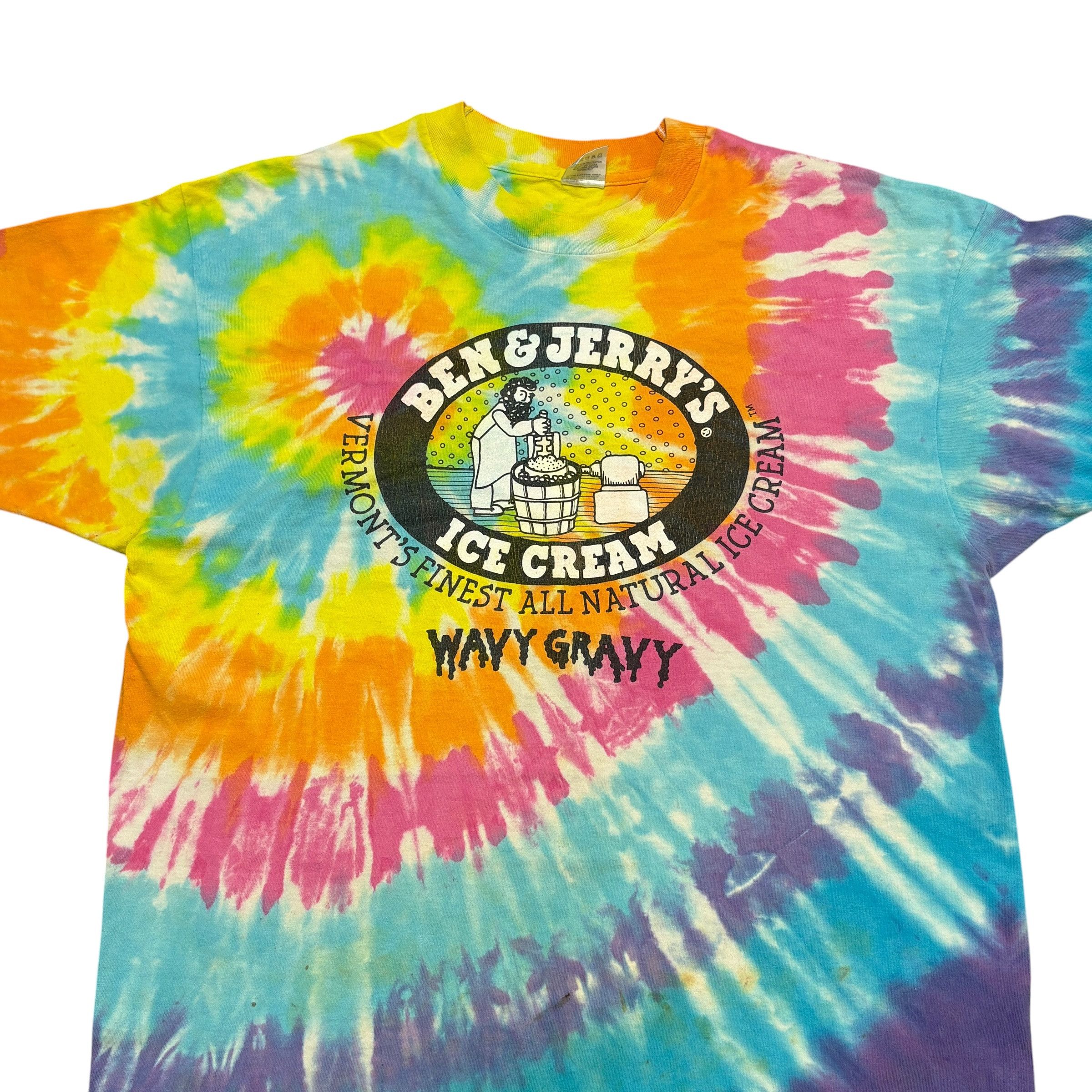 Vintage Vintage Ben And Jerrys Shirt 90s Single Stitch Made In Usa Size US XL / EU 56 / 4 - 2 Thumbnail