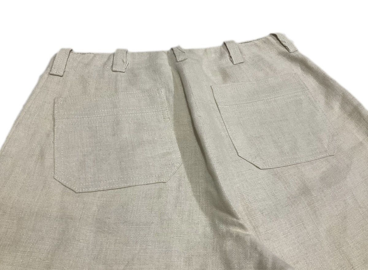 Designer × If Six Was Nine 🔥Archived Vintage Sport Max Mara Flared Linen Pants Size US 27 - 7 Thumbnail