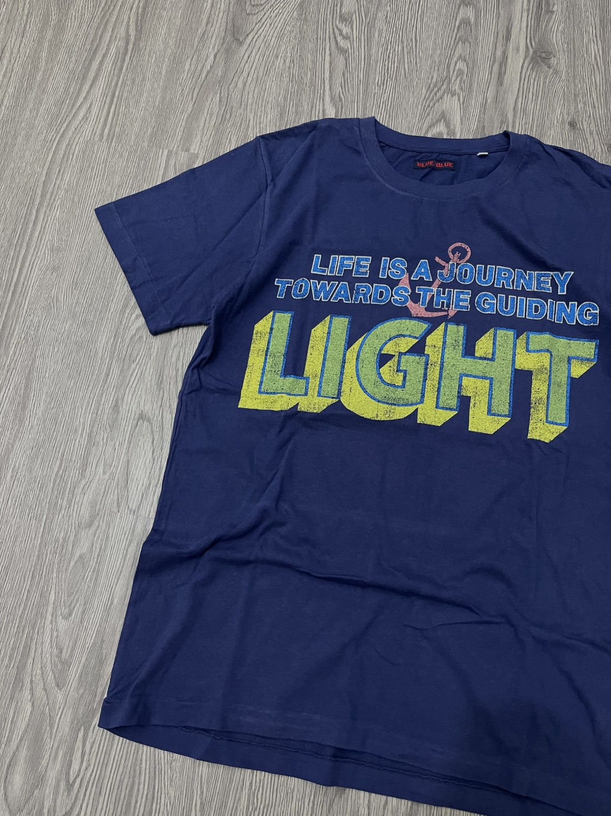 Blue Blue Japan 🇯🇵BLUE/BLUE LIFE IS A JOURNEY TOWARDS THE GUIDING LIGHT🇯🇵 Size US L / EU 52-54 / 3 - 2 Thumbnail