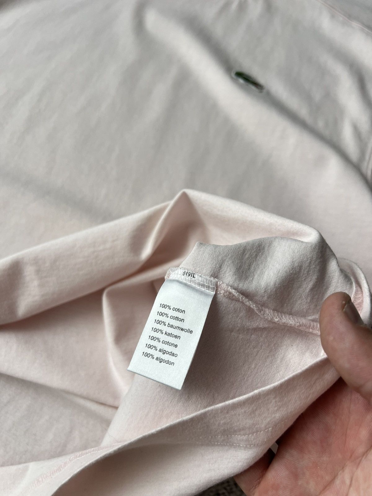 Lacoste Rare Lacoste Pastel Pink Croc Tee Size XL Vintage Size US XL / EU 56 / 4 - 6 Thumbnail
