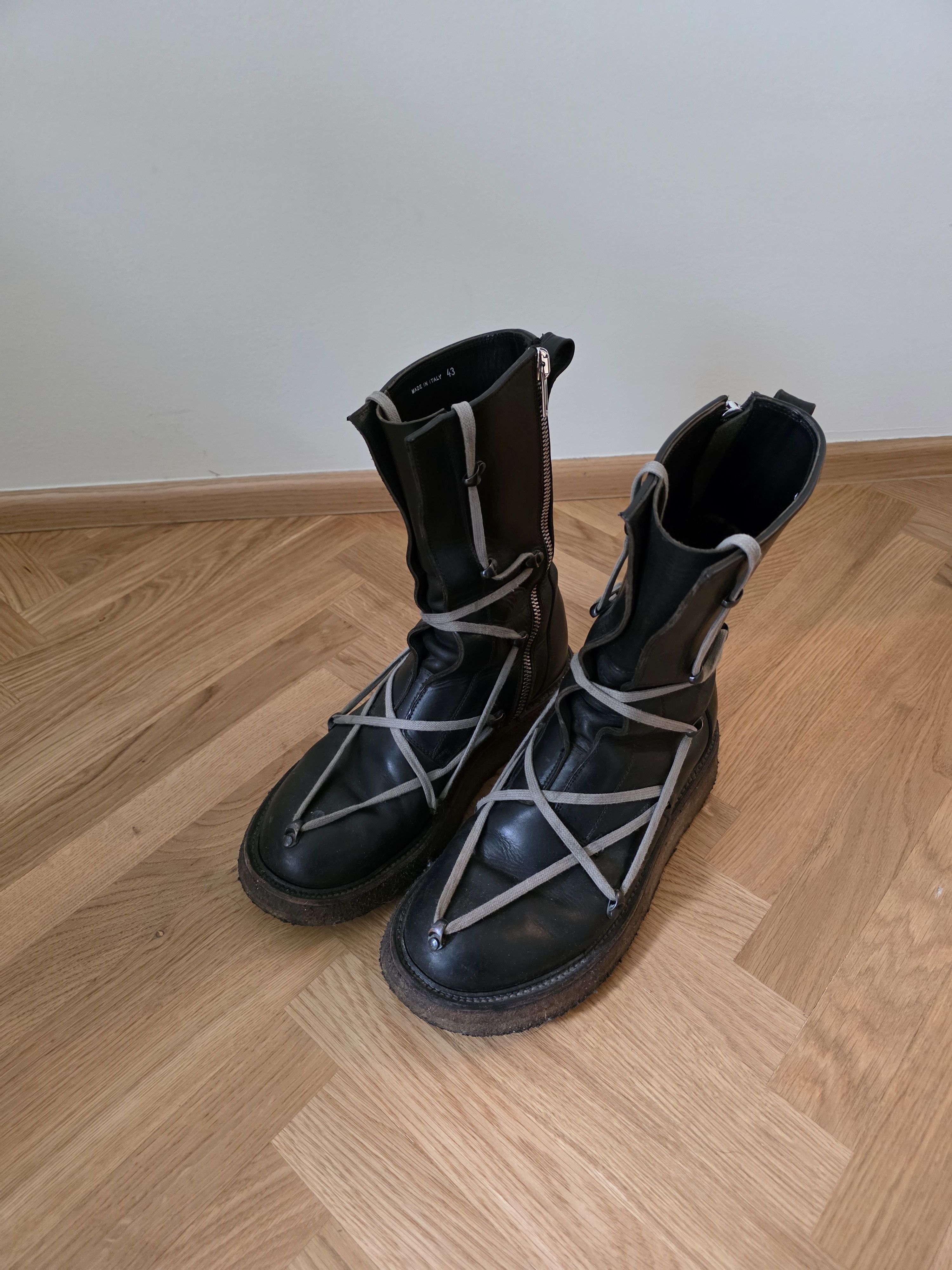 Rick Owens Rick Owens FW17 Glitter Pentagram Creeper boots sz39.5