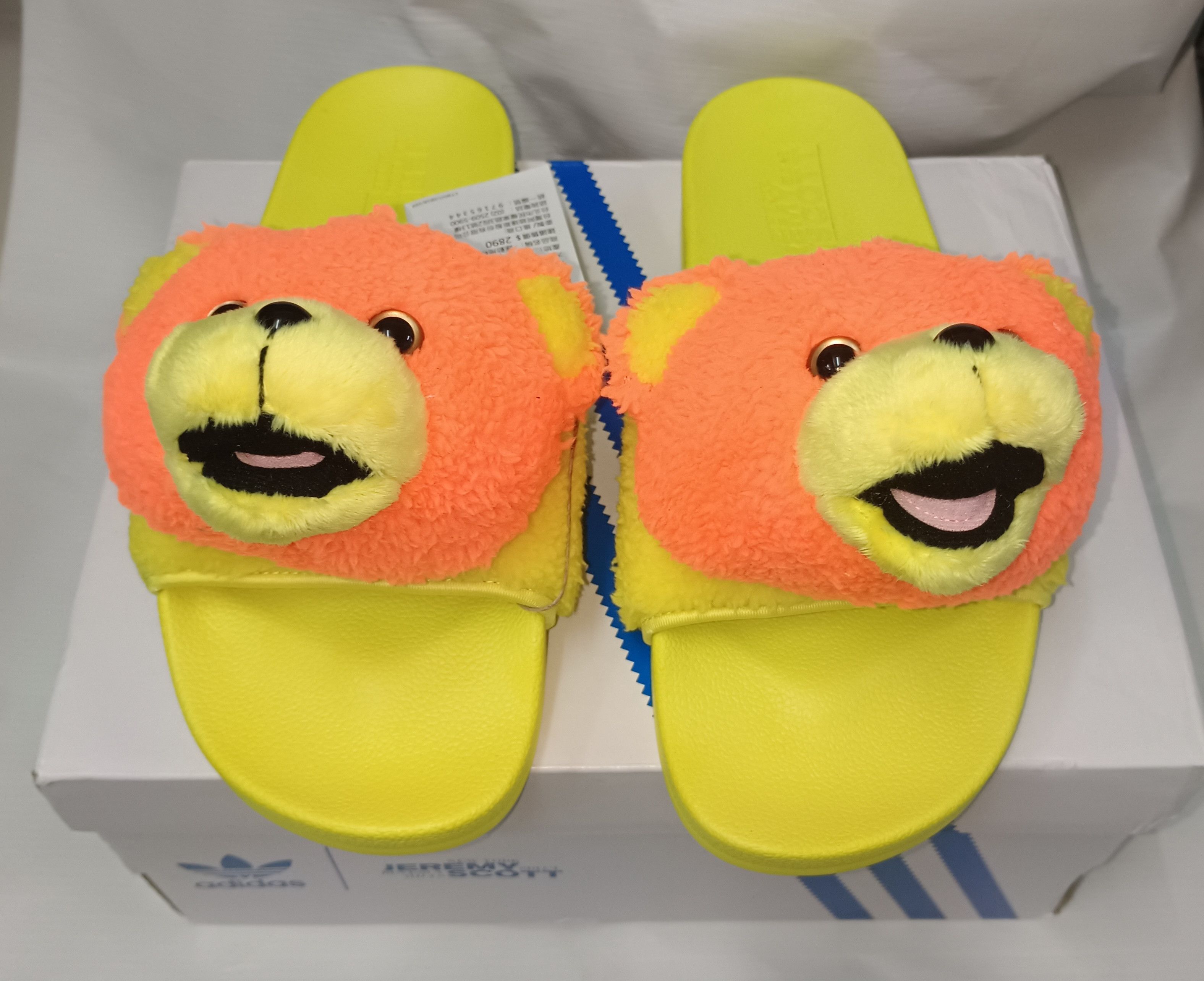 Adidas × Jeremy Scott Rare Adidas x Jeremy Scott Teddy Slide Size US 10 / EU 43 - 1 Thumbnail