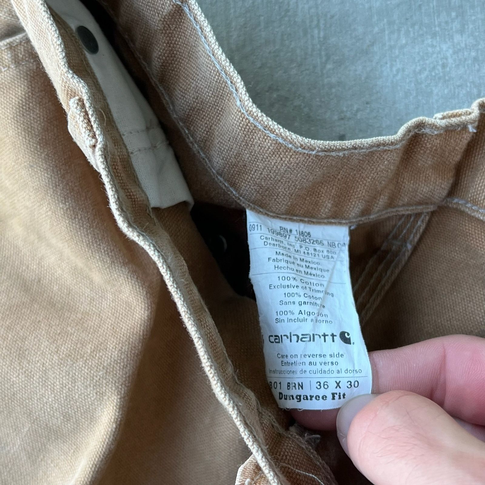Carhartt × Vintage Carhartt brown double knee work wear carpenter pants Size US 33 - 7 Thumbnail