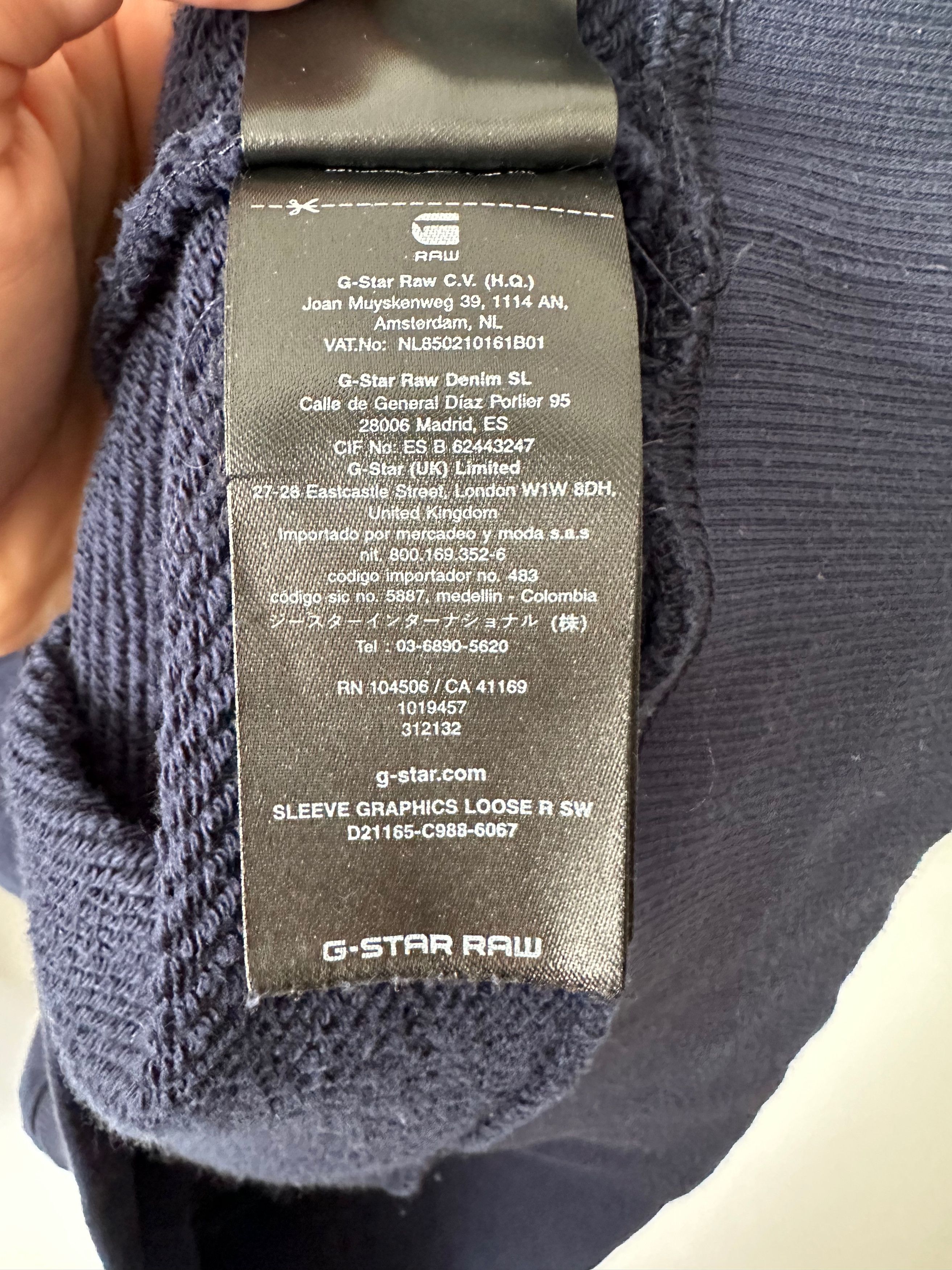 G-Star G-Star Raw SLEEVE GRAPHICS LOOSE SWEATER navy Size US L / EU 52-54 / 3 - 7 Thumbnail