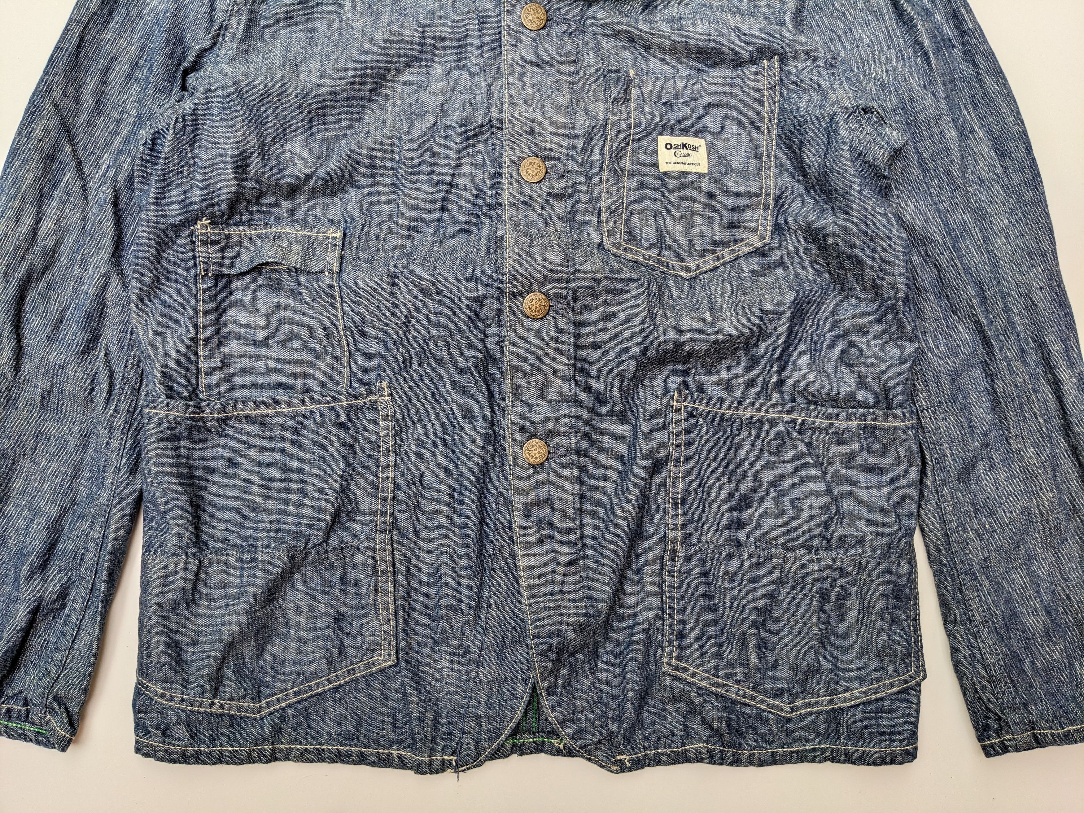 Oshkosh × Vintage Vintage Oshkosh chore denim jacket Size US M / EU 48-50 / 2 - 6 Thumbnail