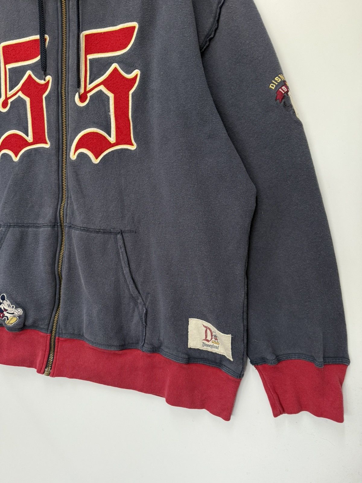 Disney × Mickey Mouse × Vintage 🔥 Vintage Mickey Multipatch by Disney Park Sweat Hoodie - L Size US XXL / EU 58 / 5 - 2 Thumbnail