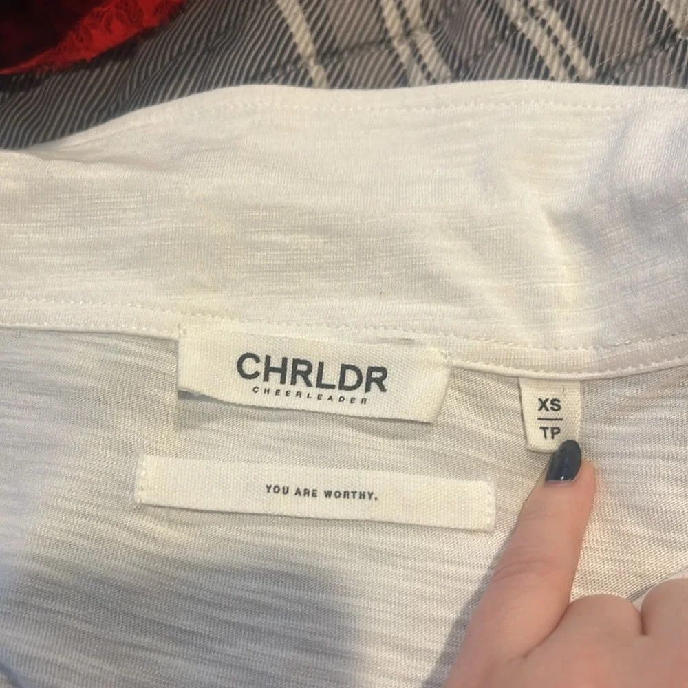 Other CHRLDR white lightweight collared blouse Size XS / US 0-2 / IT 36-38 - 5 Thumbnail