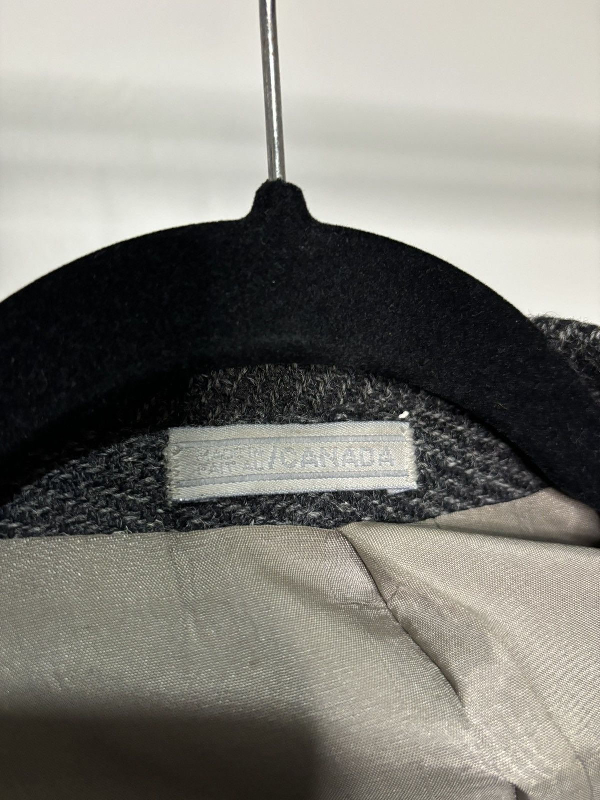 Harris Tweed × Vintage Vintage 1990s Harris Tweed Grey Wool Suit Blazer Size 44R - 4 Thumbnail