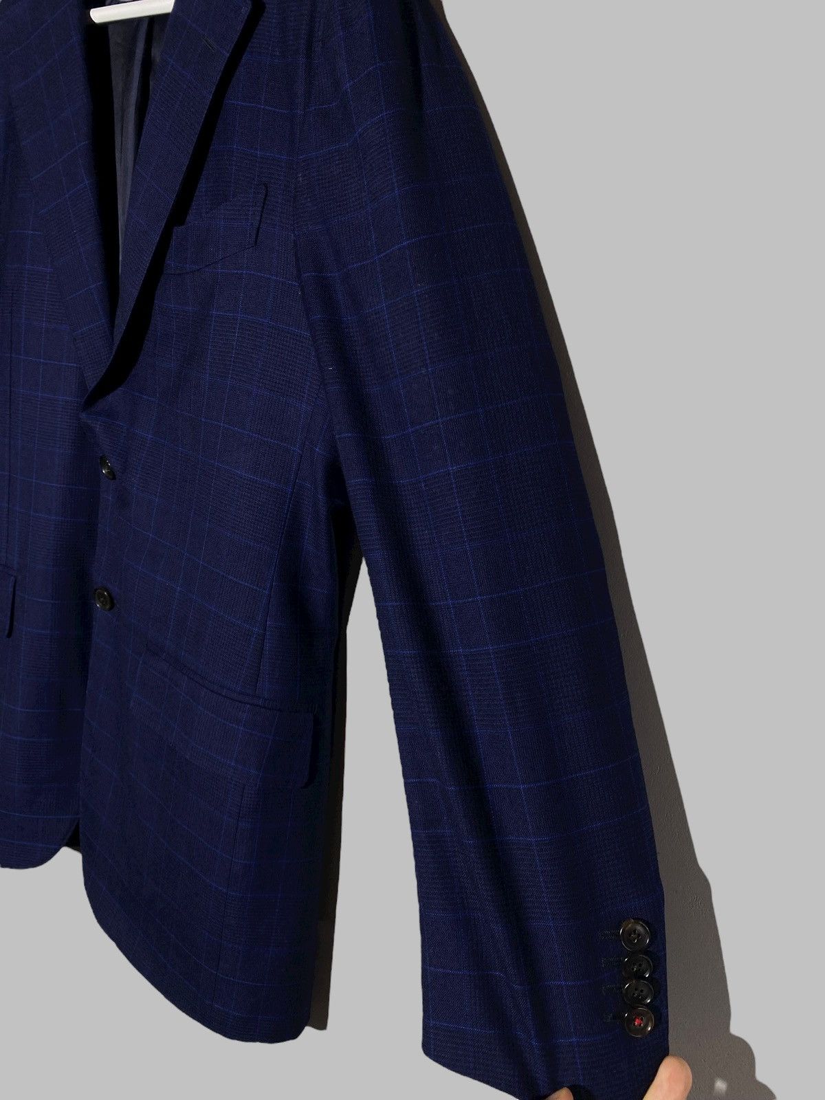 Suitsupply Suitsupply Pure Wool Checkered Blazer 2 Button Sport Coat Size 48S - 9 Thumbnail