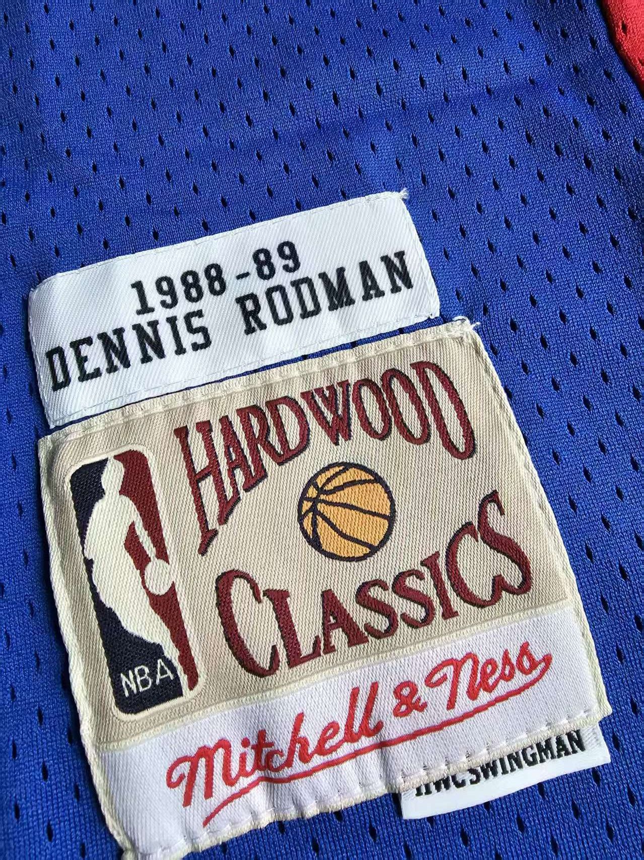 NBA Detroit Pistons #10 Dennis Rodman Jersey Size US XL / EU 56 / 4 - 3 Thumbnail
