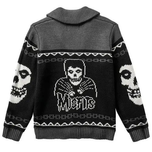 Vintage Retro Long Sleeves Gothic Knit Sweater Size US XL / EU 56 / 4 - 2 Thumbnail