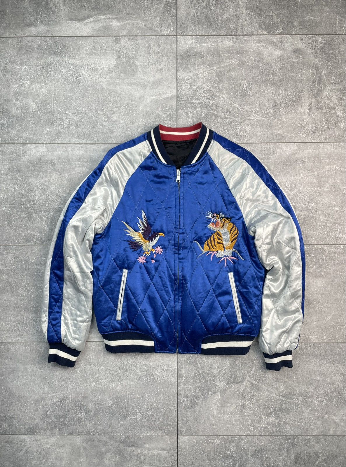 Japanese Brand Vintage Sukajan Souvenir Jacket Eagle Dragon Bomber Size M / US 6-8 / IT 42-44 - 2 Thumbnail