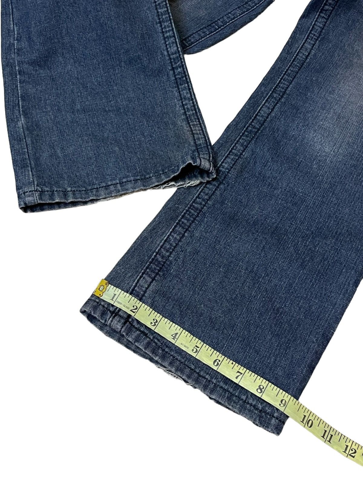 Japanese Brand JAPANESE EXTREME COUTURE INSPIRED CHROME HEART FLARED JEANS Size US 34 / EU 50 - 18 Thumbnail