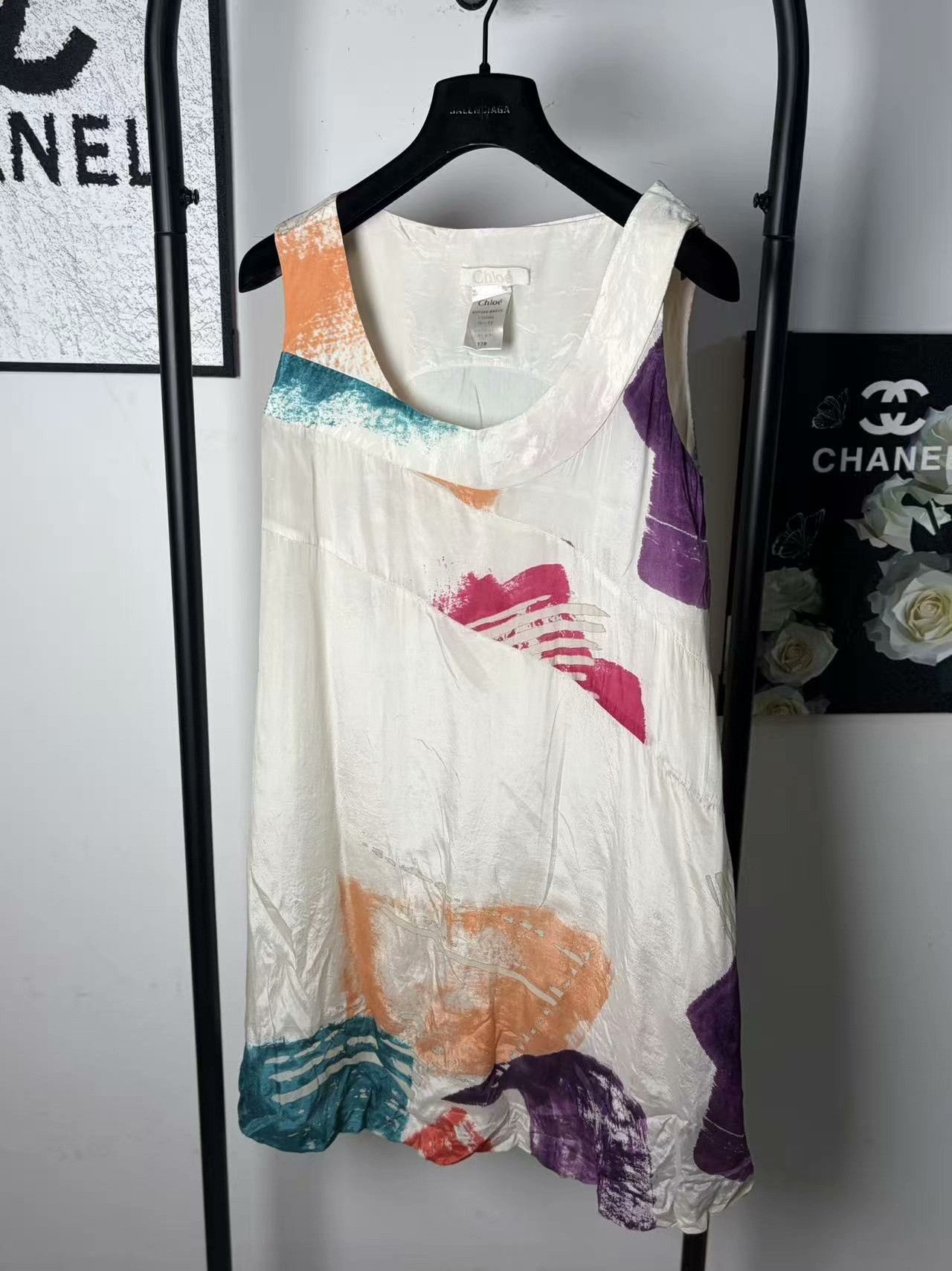 Chloe Chloe Silk White Tank Top M Women Size M / US 6-8 / IT 42-44 - 1 Thumbnail