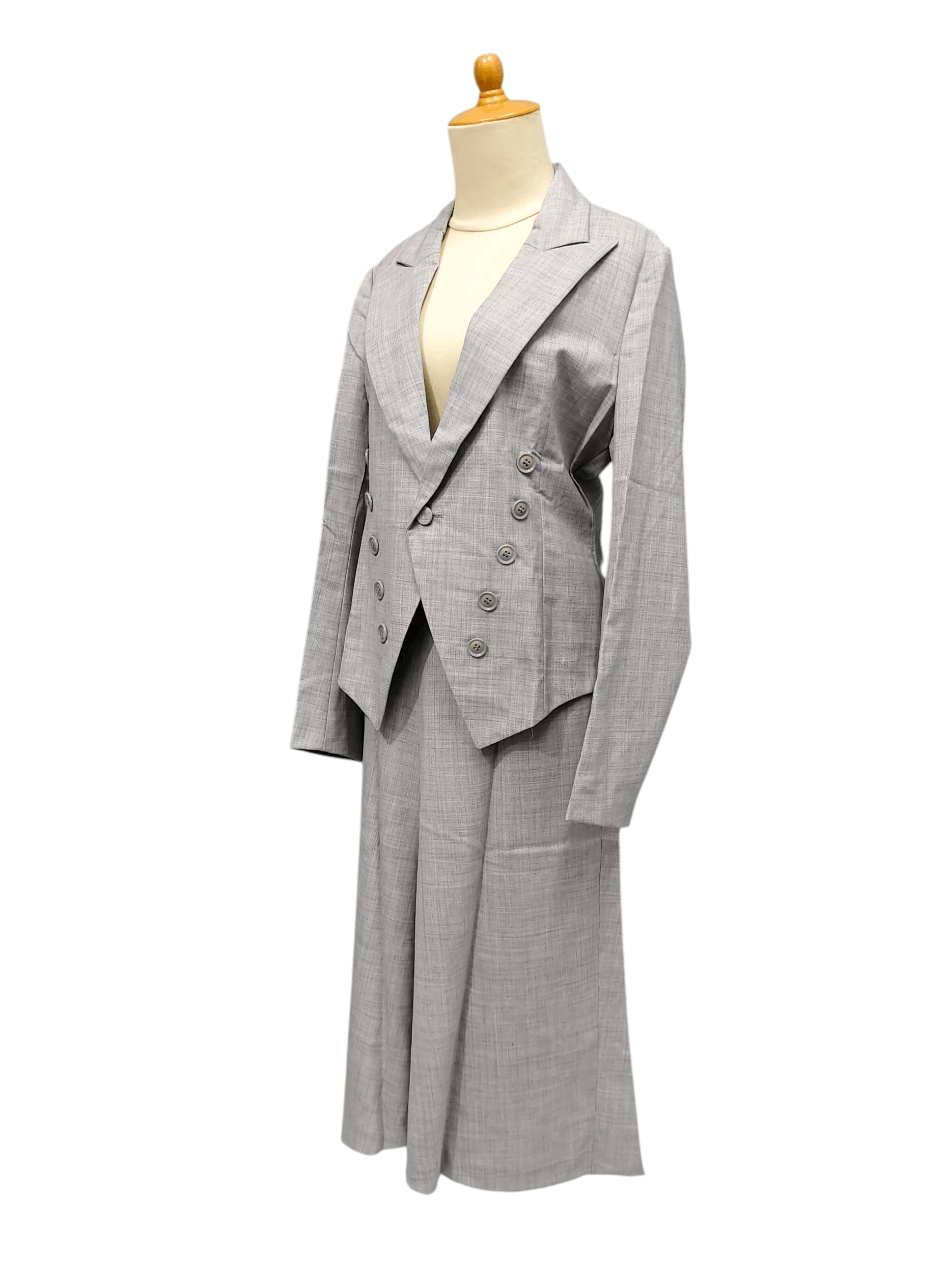 Yohji Yamamoto SAMPLE🔥Y's Yohji Yamamoto Set Tailored Blazer Flare Skirt Size M / US 6-8 / IT 42-44 - 2 Thumbnail