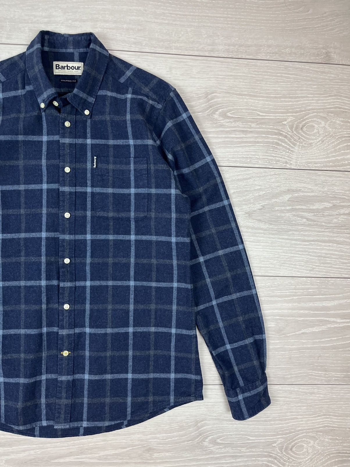 Barbour Barbour Tattersall 13 Tailored Flannel Checkered Shirt Size US M / EU 48-50 / 2 - 3 Thumbnail