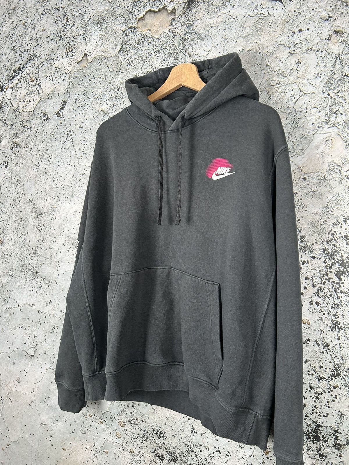 Nike Vintage Nike Swoosh Streetwear Drill Hoodie Sweatshirt Size US L / EU 52-54 / 3 - 5 Thumbnail