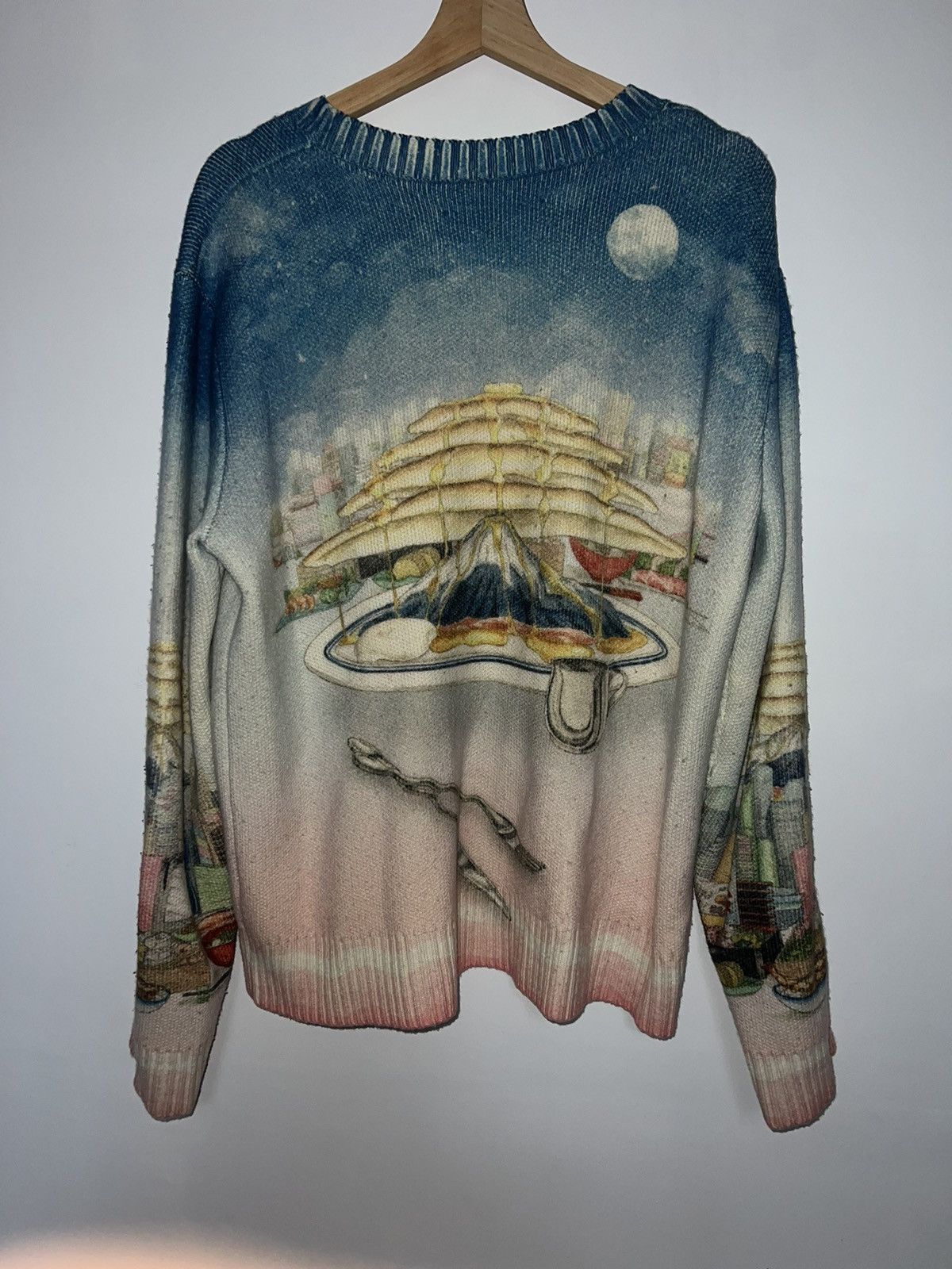 Casablanca Casablanca skyline cafe print Merino Wool Crewneck Sweater Size US XL / EU 56 / 4 - 2 Thumbnail