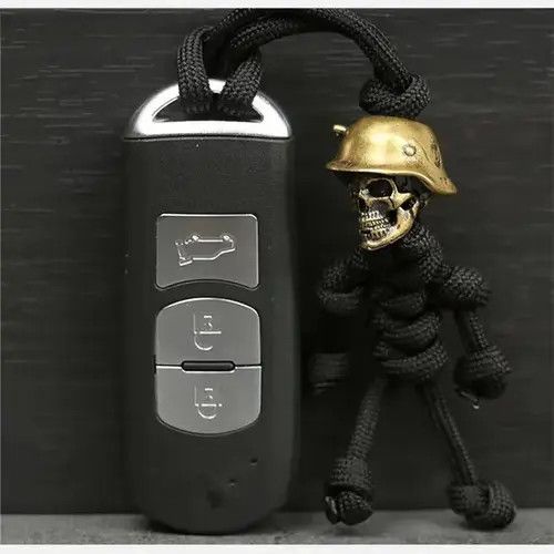 Vintage Skull Head Keychain Car Biker Size ONE SIZE - 1 Thumbnail