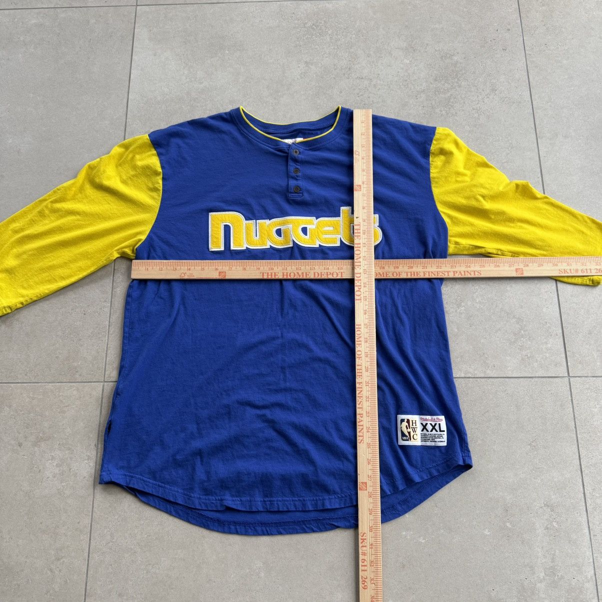Mitchell & Ness Mitchell & Ness Denver Nuggets 3/4 Sleeve T Shirt Size US XXL / EU 58 / 5 - 8 Thumbnail