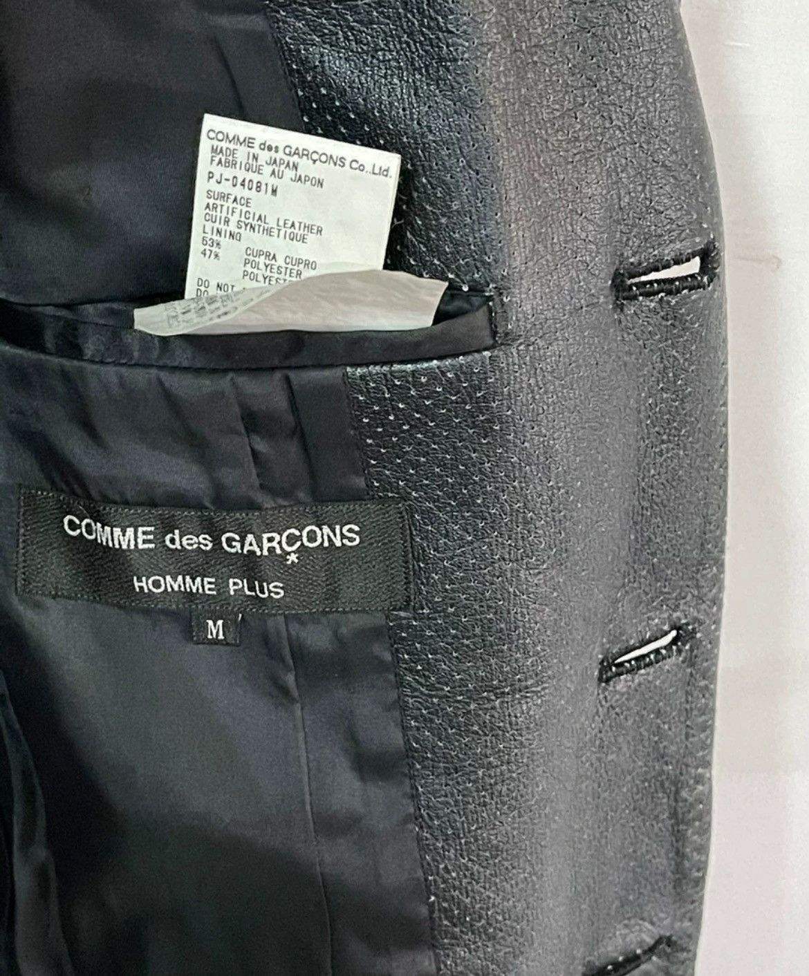 Comme des Garcons Comme des Garçons leather suit leather coat -2505 Size US M / EU 48-50 / 2 - 6 Thumbnail