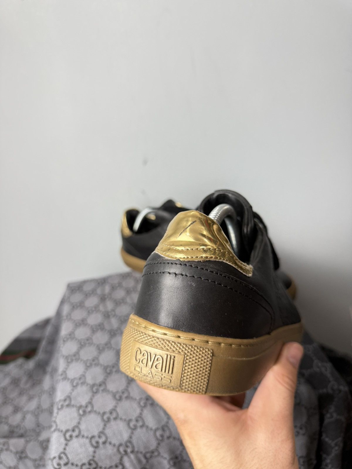 Cavalli Class Roberto Just Cavalli Class Leather Sneakers Luxury Size US 10 / EU 43 - 7 Thumbnail