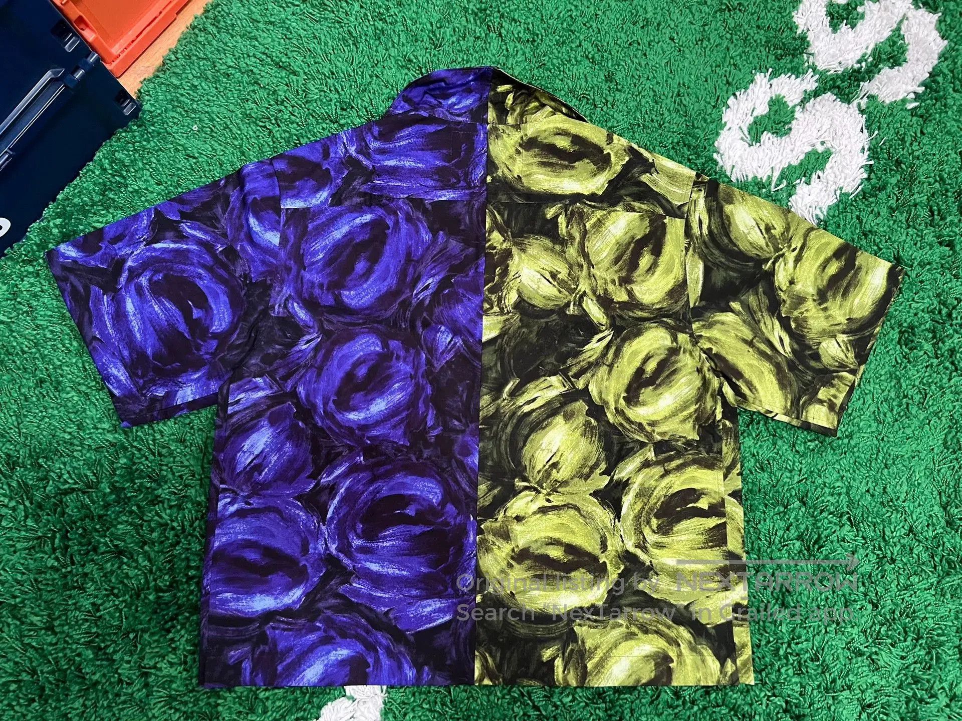 Prada Prada Rose Pattern Bowling Shirt. Size US M / EU 48-50 / 2 - 4 Thumbnail