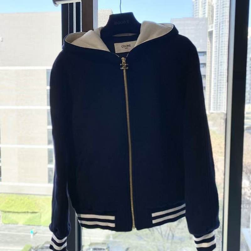 Celine Celine Cashmere Zip Hooded Jacket Size 38 Size S / US 4 / IT 40 - 1 Thumbnail