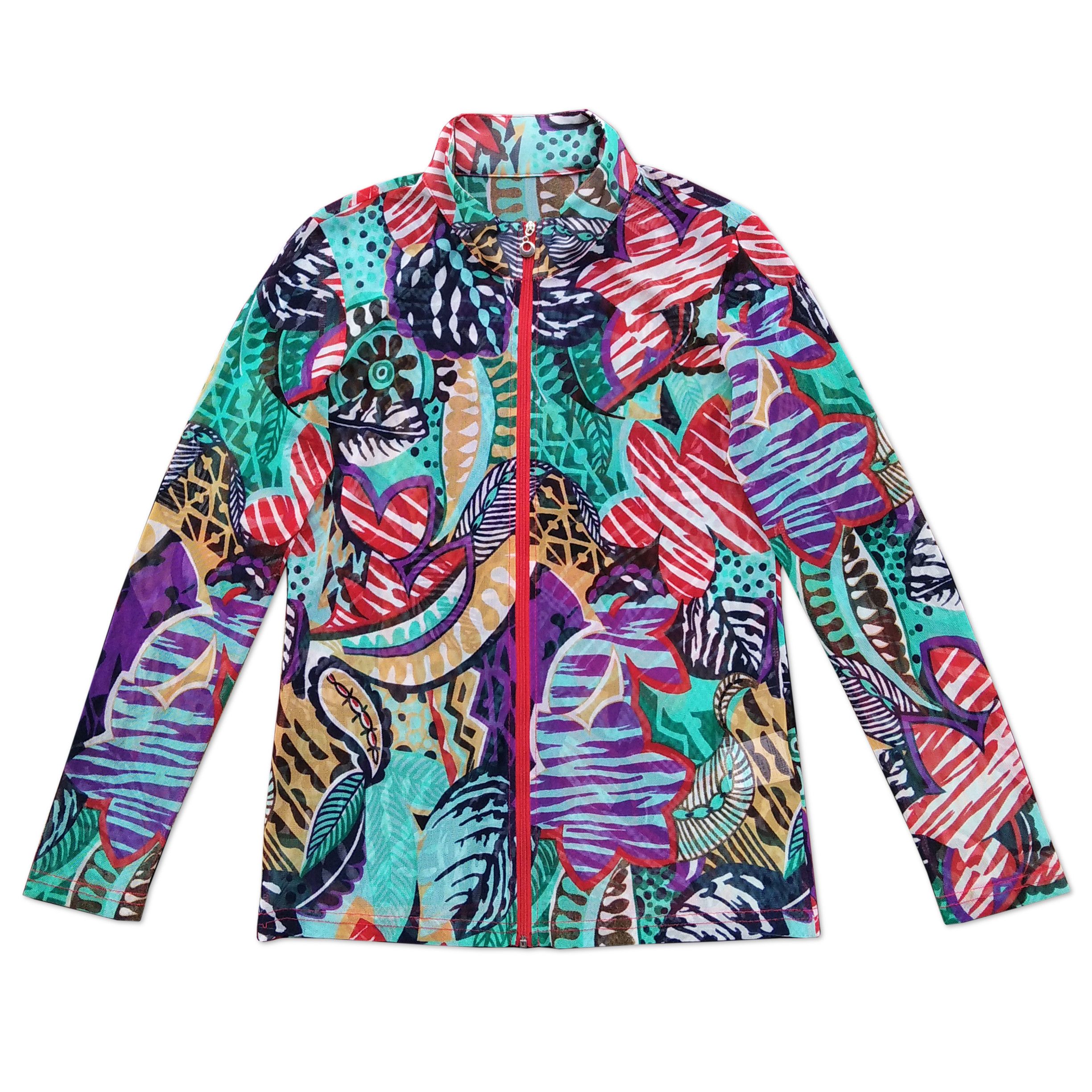 image of Issey Miyake x Vintage 90's Deli Age Japanse Brand Fishnet Zipper, Men's (Size Medium)